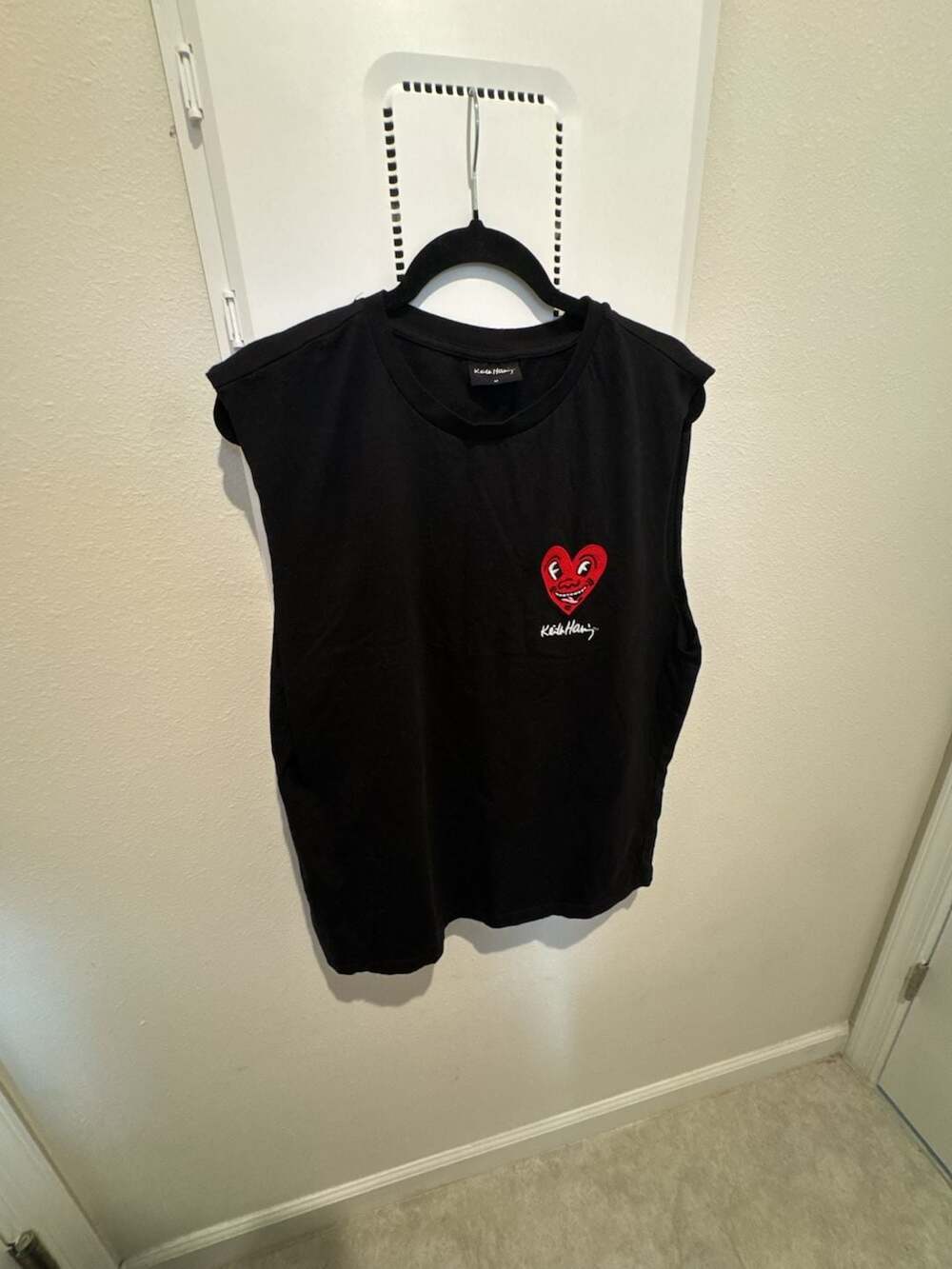 Keith Haring Licensed Art Graphic Muscle Tank Top
